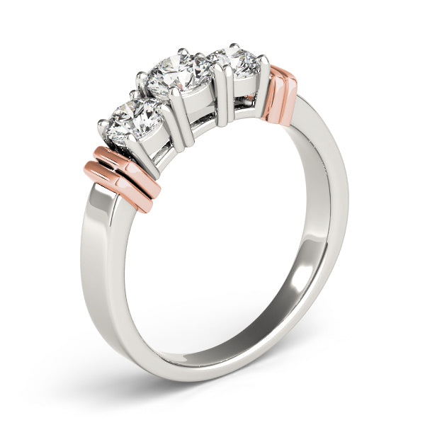 Round Three-Stone Diamond Engagement Ring · 0.50 ct tw