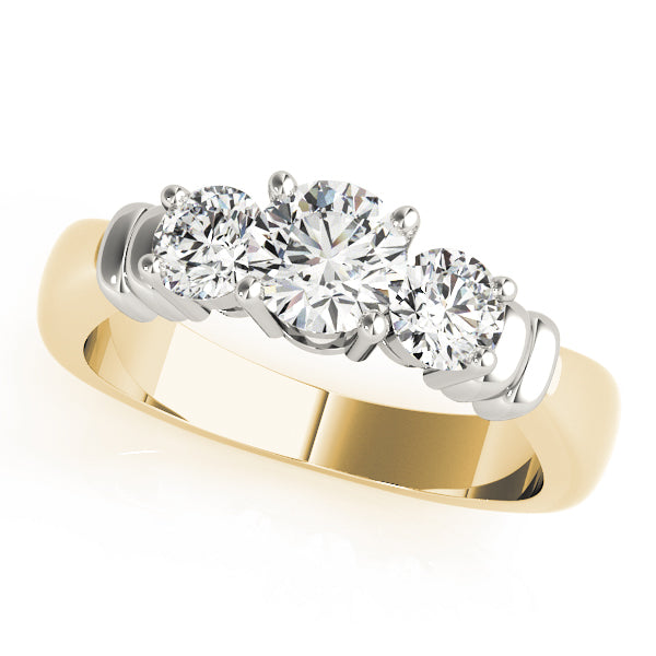 Round Three-Stone Diamond Engagement Ring · 1.00 ct tw