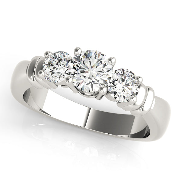 Round Three-Stone Diamond Engagement Ring · 1.00 ct tw
