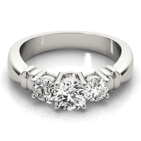 Round Three-Stone Diamond Engagement Ring · 1.00 ct tw