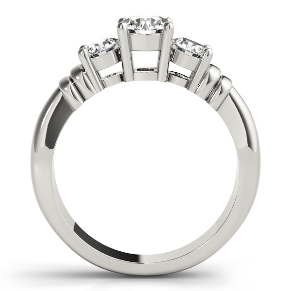 Round Three-Stone Diamond Engagement Ring · 0.50 ct tw