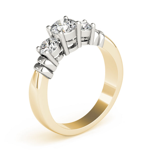 Round Three-Stone Diamond Engagement Ring · 1.00 ct tw