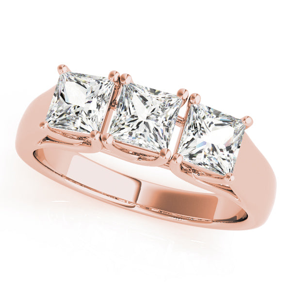 Square Three-Stone Princess Diamond Engagement Ring · 0.48 ct tw