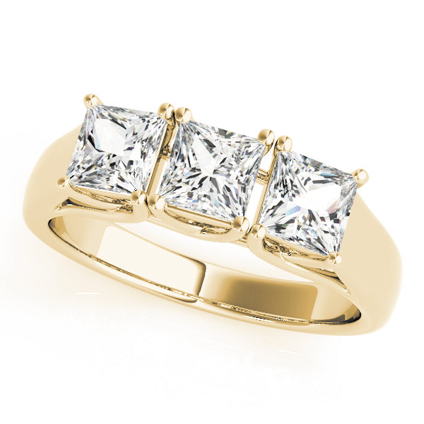 Square Three-Stone Princess Diamond Engagement Ring · 1.41 ct tw