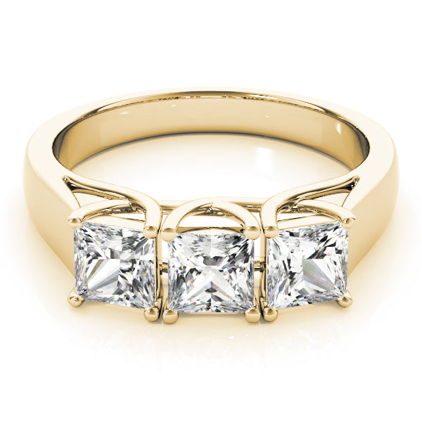 Square Three-Stone Princess Diamond Engagement Ring · 0.48 ct tw