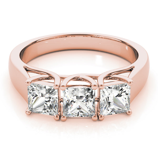 Square Three-Stone Princess Diamond Engagement Ring · 0.48 ct tw