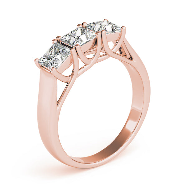 Square Three-Stone Princess Diamond Engagement Ring · 0.48 ct tw