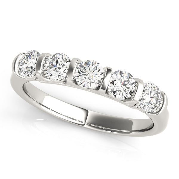Bar Set Diamond Wedding Band · 0.25 ct tw