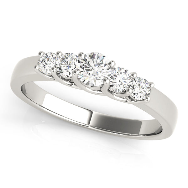 Round Prong Set Diamond Wedding Band · 0.73 ct tw