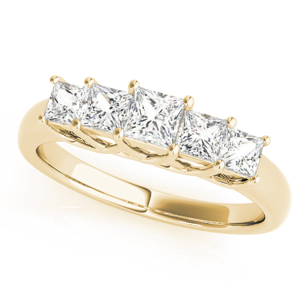 Square Fancy Shape Princess Diamond Wedding Band · 0.35 ct tw