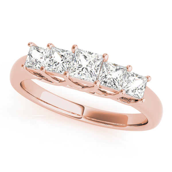 Square Fancy Shape Princess Diamond Wedding Band · 0.35 ct tw