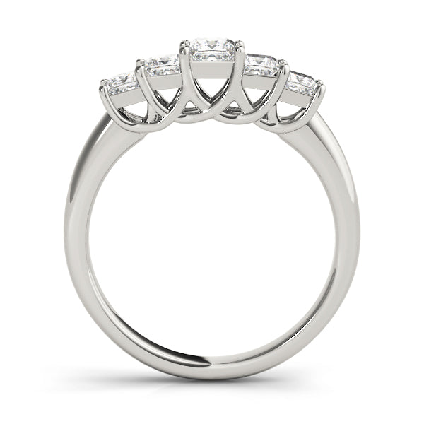 Square Fancy Shape Princess Diamond Wedding Band · 0.35 ct tw
