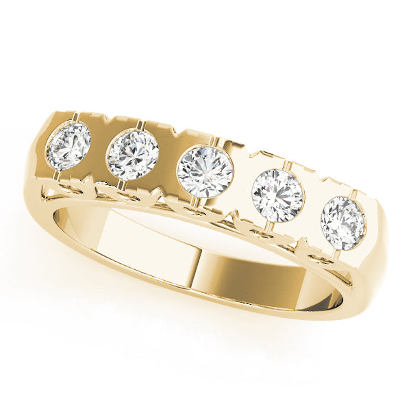 Bezel Set Diamond Wedding Band · 1.00 ct tw