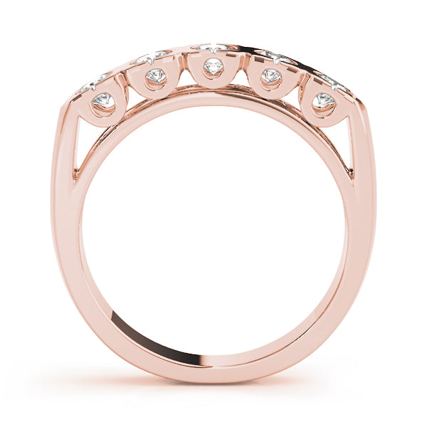 Bezel Set Diamond Wedding Band · 0.50 ct tw