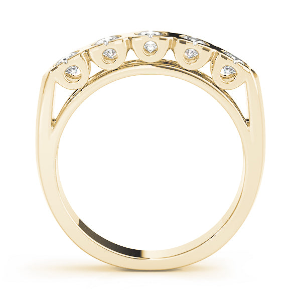 Bezel Set Diamond Wedding Band · 0.25 ct tw