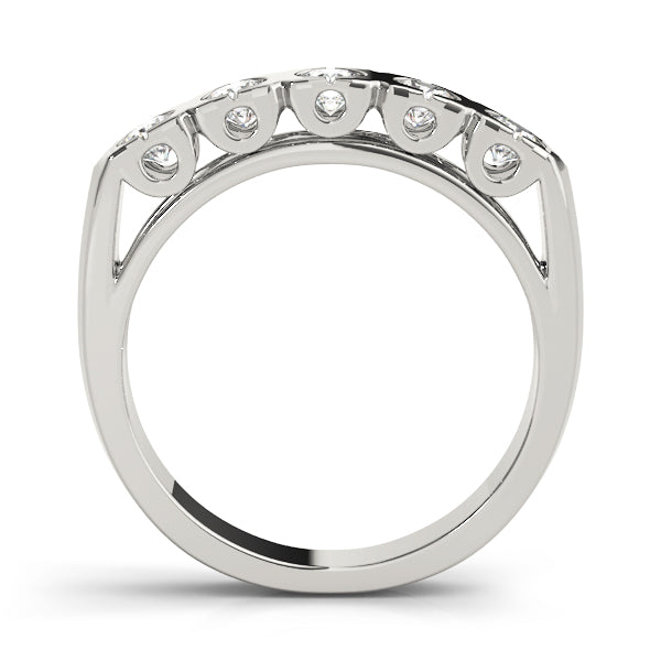 Bezel Set Diamond Wedding Band · 1.00 ct tw