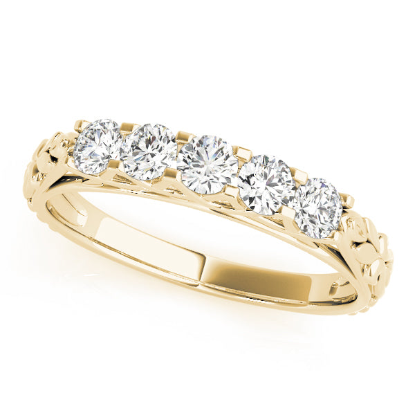Round Prong Set Diamond Wedding Band · 0.93 ct tw