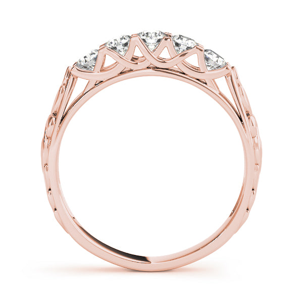 Round Prong Set Diamond Wedding Band · 0.93 ct tw