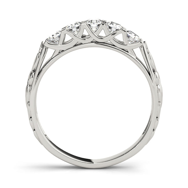 Round Prong Set Diamond Wedding Band · 0.69 ct tw