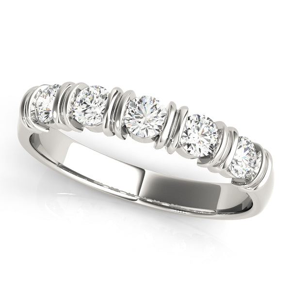 Bar Set Diamond Wedding Band · 0.75 ct tw