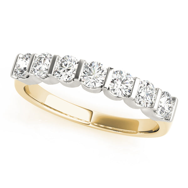 Bar Set Diamond Wedding Band · 0.49 ct tw