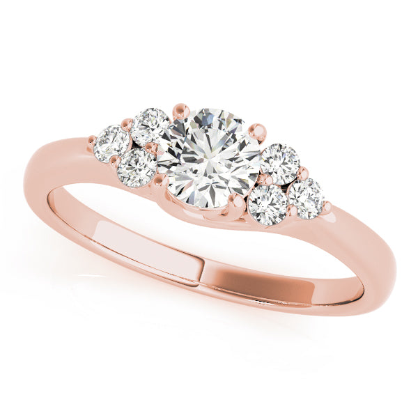 Round Cluster Sides Diamond Fashion Ring · 0.51 ct tw