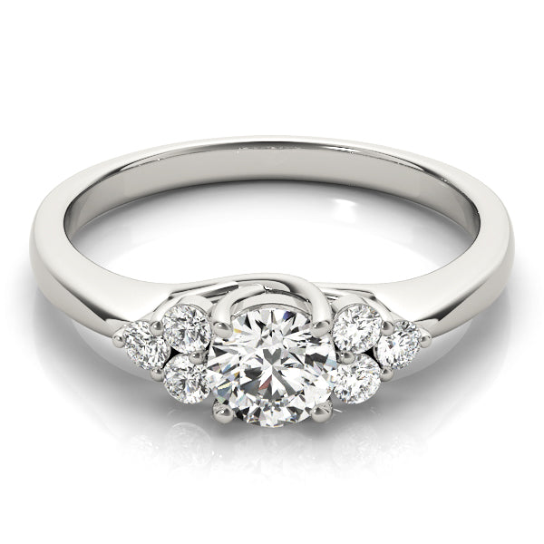 Round Cluster Sides Diamond Fashion Ring · 0.40 ct tw