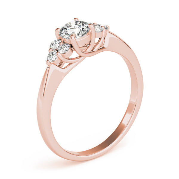 Round Cluster Sides Diamond Fashion Ring · 0.40 ct tw