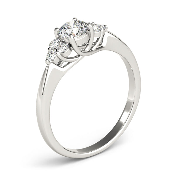 Round Cluster Sides Diamond Fashion Ring · 0.40 ct tw