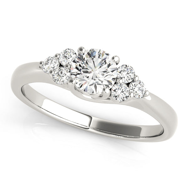 Round Cluster Sides Diamond Fashion Ring · 0.51 ct tw