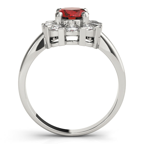 Oval Gemstone Fashion Ring · 0.25 ct tw