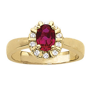 Oval Gemstone Fashion Ring · 0.40 ct tw