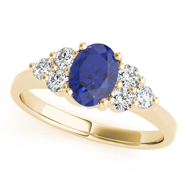 Oval Gemstone Fashion Ring · 0.30 ct tw