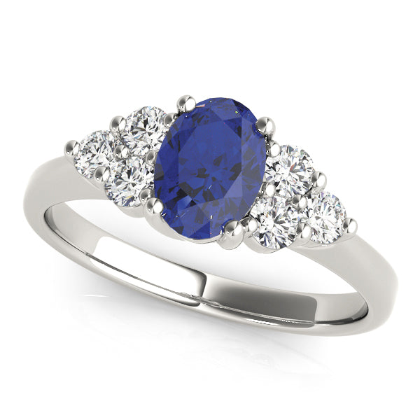 Oval Gemstone Fashion Ring · 0.30 ct tw