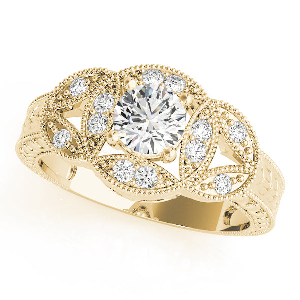 Round Antique Diamond Engagement Ring · 0.68 ct tw