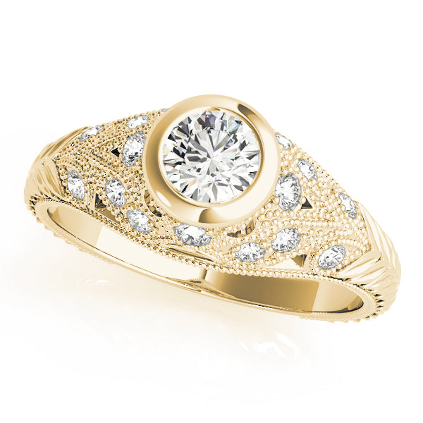 Round Antique Diamond Engagement Ring · 0.62 ct tw