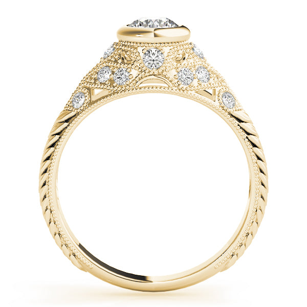 Round Antique Diamond Engagement Ring · 0.62 ct tw