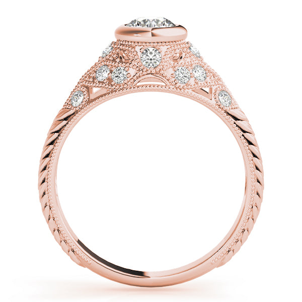 Round Antique Diamond Engagement Ring · 0.62 ct tw