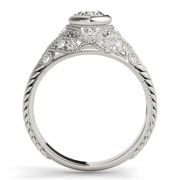 Round Antique Diamond Engagement Ring · 0.62 ct tw