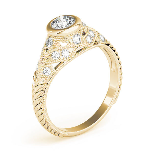 Round Antique Diamond Engagement Ring · 0.62 ct tw