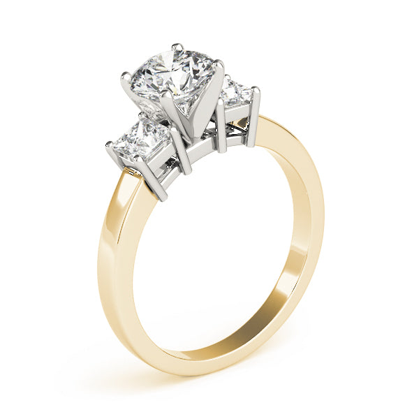 Princess Three-Stone Diamond Engagement Ring · 0.82 ct tw