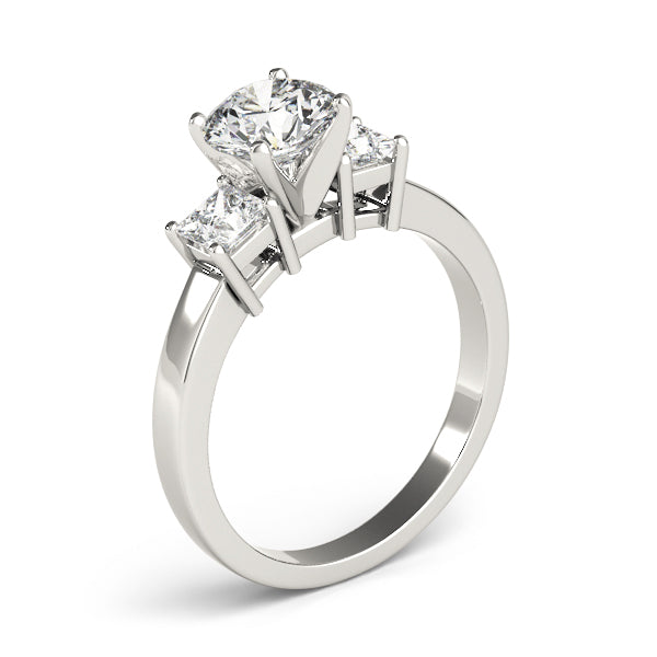 Princess Three-Stone Diamond Engagement Ring · 0.10 ct tw