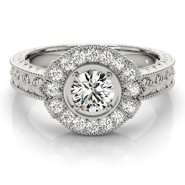Round Antique Diamond Engagement Ring · 0.80 ct tw