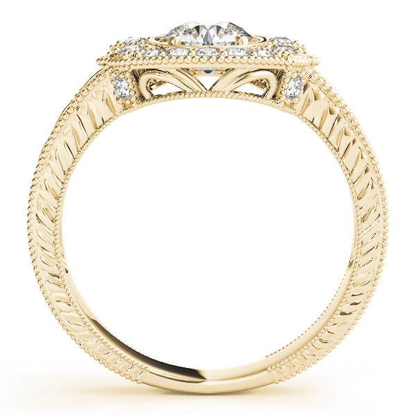 Round Antique Diamond Engagement Ring · 0.80 ct tw