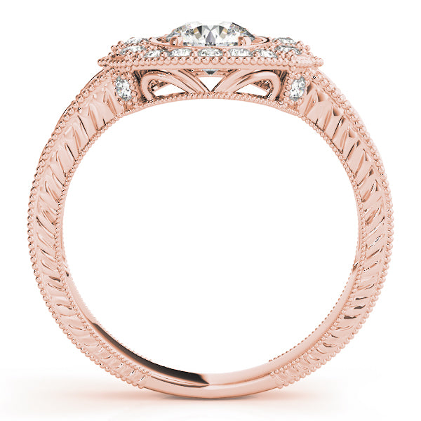 Round Antique Diamond Engagement Ring · 0.80 ct tw