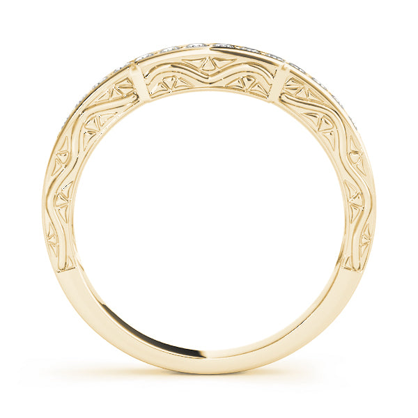 Curved Diamond Wedding Band · 0.14 ct tw