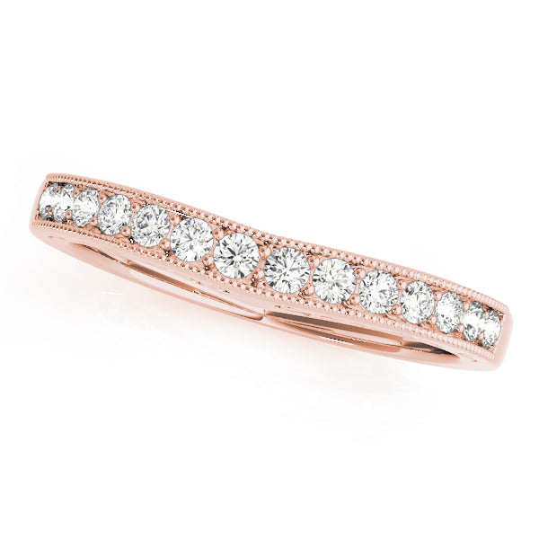 Curved Diamond Wedding Band · 0.19 ct tw