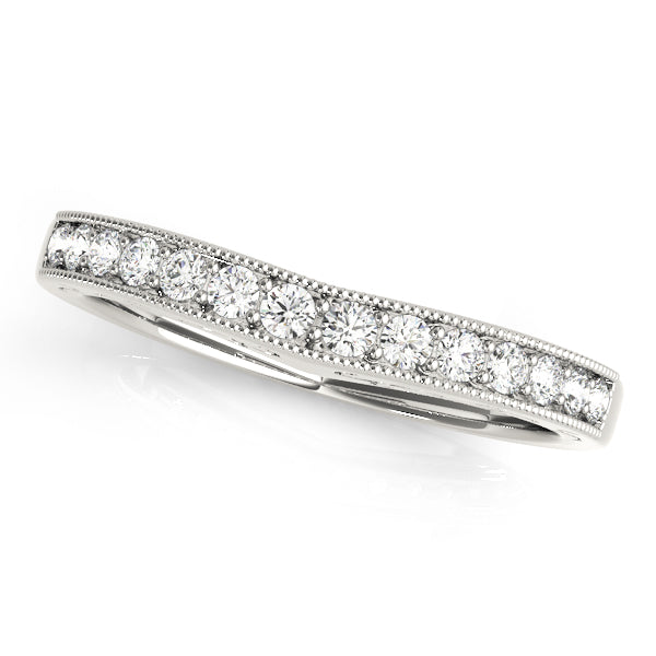 Curved Diamond Wedding Band · 0.19 ct tw