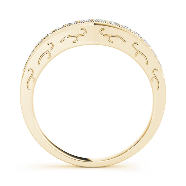 Curved Diamond Wedding Band · 0.19 ct tw
