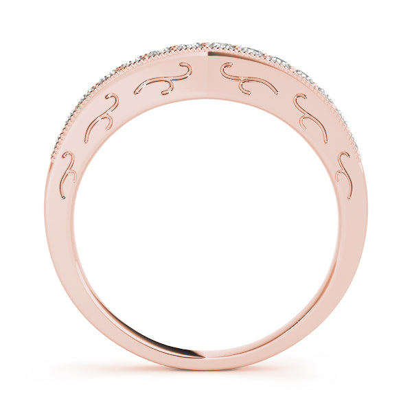 Curved Diamond Wedding Band · 0.19 ct tw